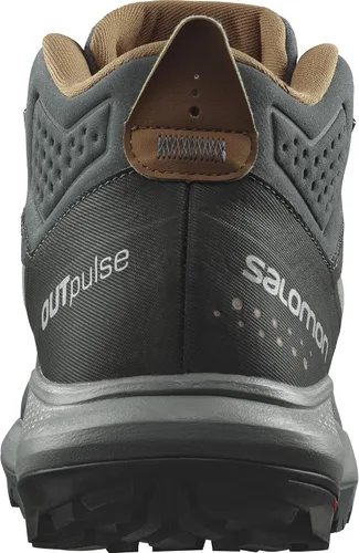 Vista 4 de Salomon Botas de senderismo OUTPULSE Mid Gore-Tex para hombre Urban Chic/Sombra/Cuero crudo