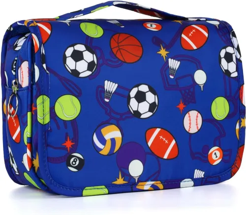 Vista 26 de Bolsa de aseo colgante de tie dye para niñas, bolsa de aseo de viaje para adolescentes, impermeable, para maquillaje y artículos de tocador, bolsa