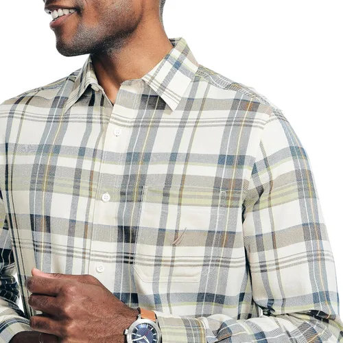 Vista 3 de Nautica Camisa a cuadros elaborada de forma sostenible para hombre