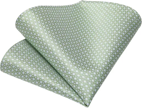 Vista 6 de DiBanGu Conjunto de gemelos de corbata de seda y bolsillo cuadrado para hombre, corbata formal