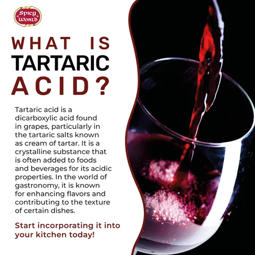 Vista 3 de Spicy World Ácido tartárico puro de 3.5 onzas, grado superior, certificado USP, grado alimenticio, vegano, perfecto para la elaboración de vino