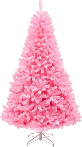 Vista 4 de National Tree Company First Traditions - Árbol de Navidad de color Pop, color negro, 7.5 pies