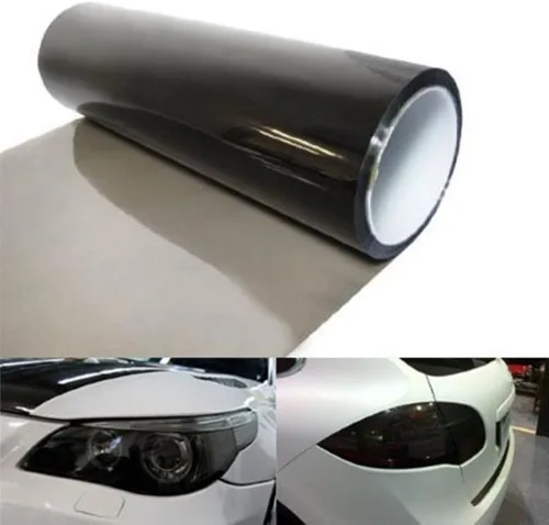 Vista 4 de Película de vinilo autoadhesivo de 12 x 48 pulgadas para proteger los faros delanteros y traseros y las luces antiniebla, de DIYAH, Transparente