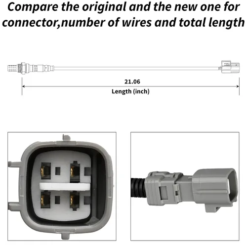 Vista 37 de Sensor de oxígeno 234-2003 aguas arriba compatible con Prizm Corolla 1995-1997 1.6L 1.8L L4 MR2 1992-1995 2.2L