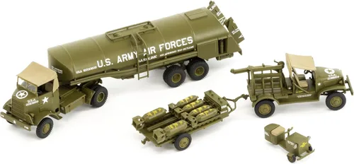 Vista 2 de Airfix WWII USAAF 8th Air Force Bomber Resabastecimiento 1:72 Kit de modelo militar de plástico, pequeño