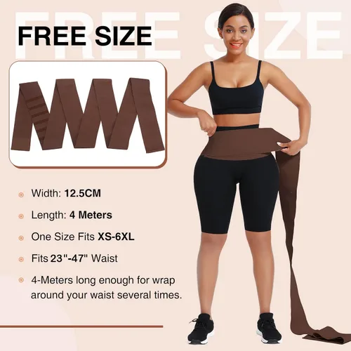 Vista 2 de FeelinGirl Waist Trainer Wrap for Women Tummy Control Waist Shaper with Loop