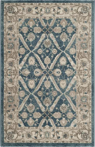 Vista 11 de SAFAVIEH Colección Sofia Alfombra de Pasillo - 66 cm x 183 cm, Azul y Beige, Diseño Oriental Vintage Desgastado, No Desprende Pelusa y Fácil