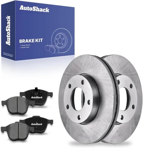 Vista 8 de AutoShack Pastillas de freno de cerámica para rotores de freno delanteros perforados y ranurados, repuesto para Mazda 3 2004-2013 2009 2010 2012