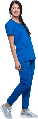 Vista 4 de Cherokee Ropa de trabajo para mujer Revolution cuello redondo WW602