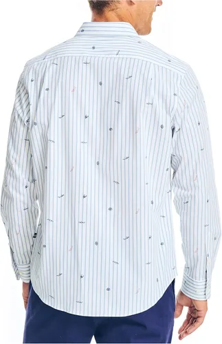 Vista 4 de Nautica Camisa de popelina estampada para hombre
