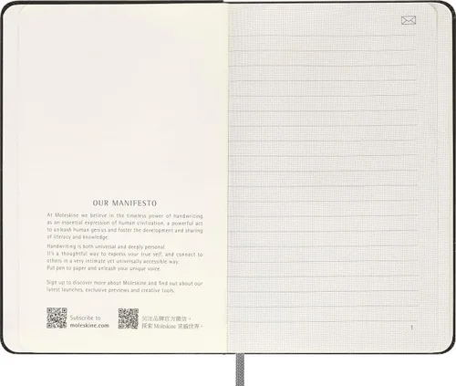 Vista 4 de Moleskine Cuaderno inteligente, bolsillo, a rayas, negro, tapa dura (3.5 x 5.5)
