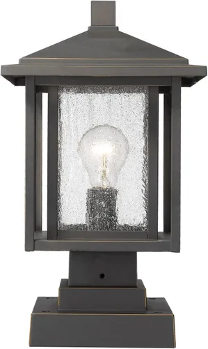 Vista 5 de Z-Lite 554PHMS-SQPM Aspen Luz individual de 16 pulgadas de alto para montaje en muelle al aire libre