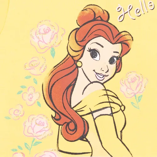 Vista 4 de Disney Princess Belle - Conjunto de tutú de manga corta