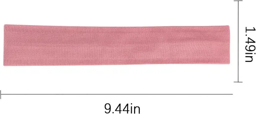 Vista 3 de Diademas de entrenamiento antideslizantes, diademas deportivas, bandas elásticas deportivas para el cabello, para deportes, viajes, interiores