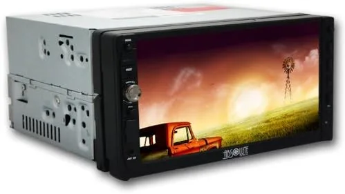 Vista 5 de Absolute DD-3000ABT Receptor reproductor de DVD multimedia de doble DIN de 7 pulgadas con pantalla táctil y panel frontal desmontable Bluetooth