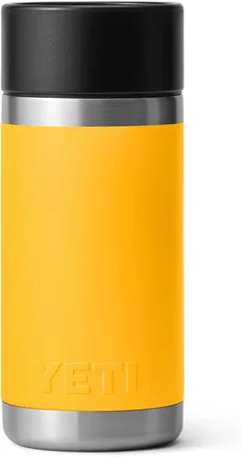 Vista 2 de YETI Rambler - Termo de acero inoxidable con aislamiento al vacío y tapa para bebida caliente, de 12 onzas Alpine Amarillo