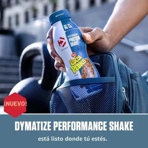 Vista 3 de Dymatize Performance - Batido de Proteína Sabor a Copos de Cacao, 30 g de Proteína, 6.1 g de BCAA para la Recuperación Muscular, Sin Azúcar Añadida