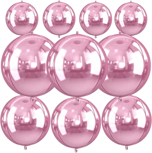 Vista 12 de Globos redondos de papel de aluminio para baloncesto, globos de helio 4D de 22 pulgadas, 18 pulgadas, 15 pulgadas, balón de baloncesto negro