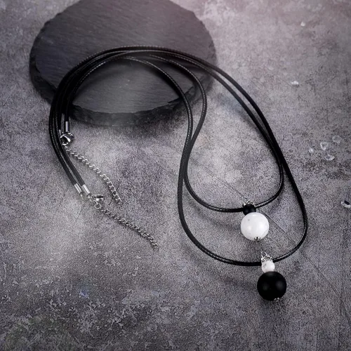 Vista 4 de Tarsus Collar para parejas, collares de relación a juego, prométele ella, regalos de joyería para pareja, novio, novia, mujeres, hombres, amistad