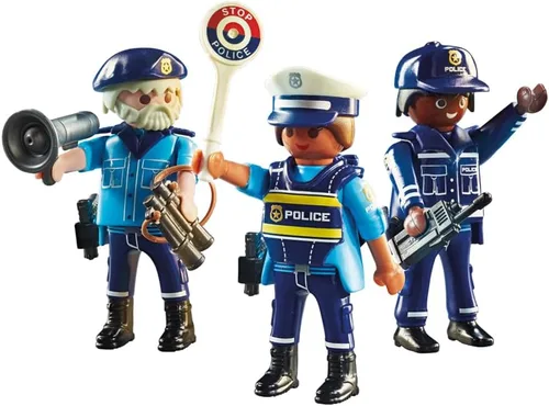 Vista 3 de Playmobil Conjunto de figuras policiales