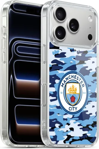 Vista 270 de Head Case Designs Funda de gel con licencia oficial del Manchester City Man City FC Blue Moon Badge Camou [protección de grado militar] compatible