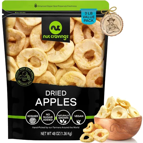 Vista 20 de Damascos turcos desecados al sol, sin azúcar añadido (80 oz, 5 lb, a granel) empaquetados frescos en bolsa resellable, bocadillos de fruta dulce