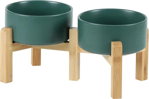 Vista 37 de Havniva Juego de 2 cuencos de cerámica de 5.1 pulgadas para perros y gatos, alimentador de alimentos y agua para perros de raza pequeña, gatitos