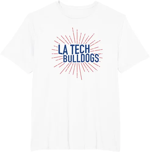 Vista 9 de Camiseta Louisiana Tech Bulldogs Burst, Blanco