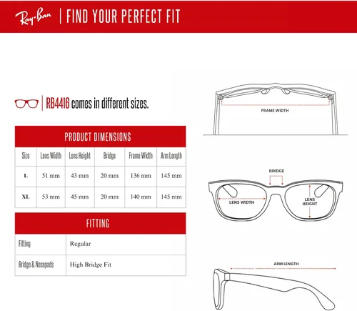 Vista 6 de Ray-Ban RB4416 - Gafas de sol hexagonales de metal Clubmaster para hombre y mujer + paquete con kit de gafas de diseñador iWear