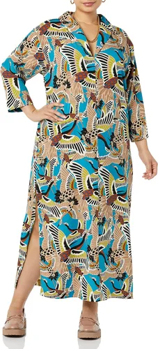 Vista 4 de TEREA Vestido largo con cuello chal Annalise para mujer