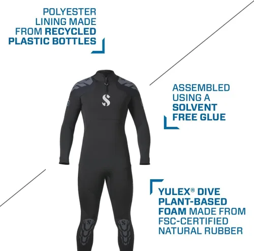 Vista 3 de SCUBAPRO Everflex Yulex - Vaporizador de buceo, para hombre, 3/0.079 in