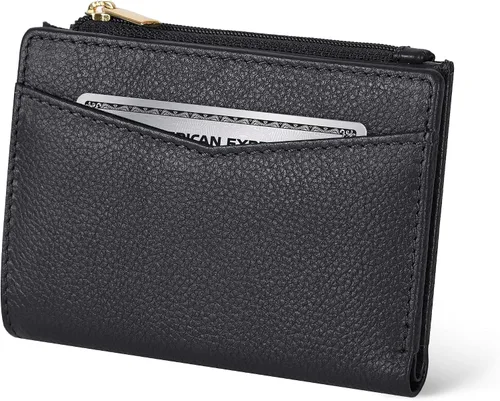 Vista 14 de Oak Leathers Cartera de cuero para mujer – Monedero pequeño RFID para tarjetas de crédito y soporte de identificación para damas, regalo