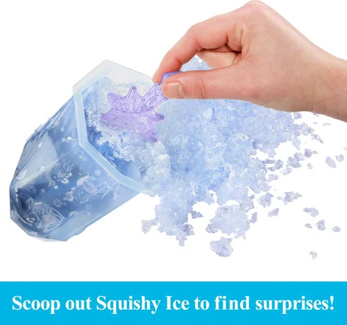 Vista 3 de Juguetes Mattel Disney Frozen, Muñeca Pequeña Revelación de Hielo con Gel de Hielo Suave y 6 Sorpresas Incluyendo Amigo del Personaje y Piezas