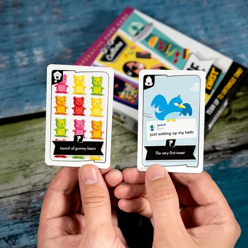 Vista 7 de Timeline Twist Pop Culture Edition - ¡Prueba tu conocimiento cronológico! Juego de preguntas cooperativas, divertido juego familiar para niños