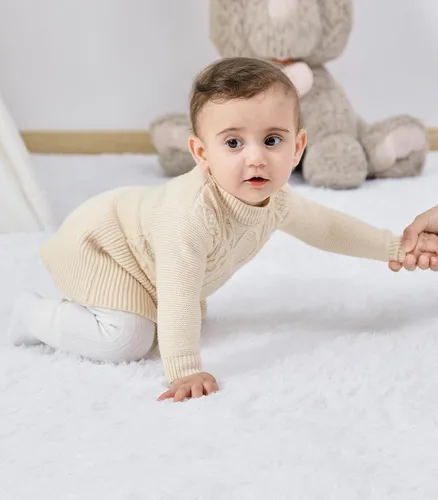 Vista 4 de BFUSTYLE Mameluco de manga larga para bebé niña, trajes de punto con falda