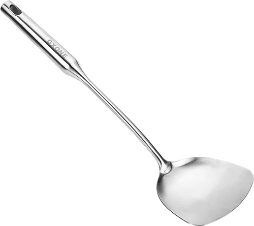 Vista 12 de Cuchara de Cocina, Cucharas Grandes de Servir de Acero Inoxidable 304, Plata/31,9 cm