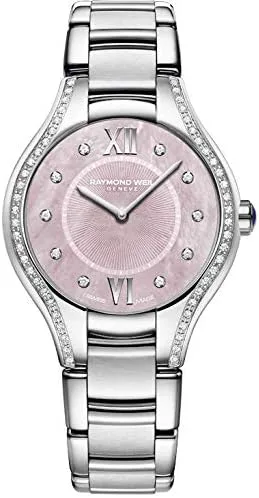 Vista 4 de RAYMOND WEIL Noemia 5132-STS-00986 Reloj analógico de cuarzo plateado para mujer, plateado, Movimiento de cuarzo