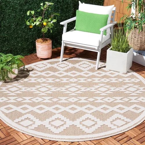 Vista 9 de SAFAVIEH Global Collection - Alfombra de pasillo, 2 pies 2 pulgadas x 8 pies, diseño beige y beige oscuro, no desprende pelusa y de fácil cuidado