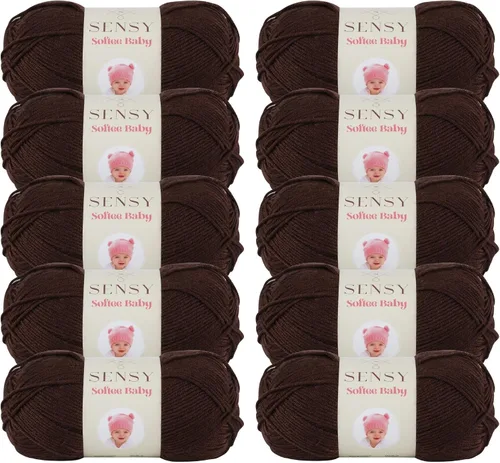 Vista 14 de Sensy Softee Hilo para Bebé, 3.5 oz, 275 yardas, Gauge 3 Light (Almendra)