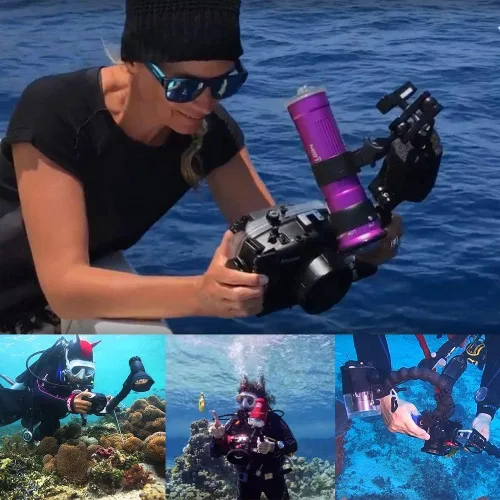 Vista 7 de Seafrogs - Carcasa impermeable para Sony A6300 (130 pies/131.2 ft) para cámara subacuática (carcasa + filtro rojo)