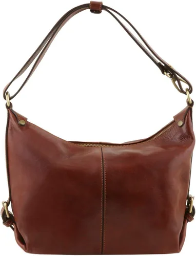 Vista 3 de Tuscany Leather Sabrina Bolso hobo de piel, Negro