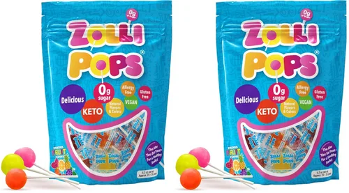 Vista 7 de Zollipops Paletas Clean Teeth, sabores tropicales, 16 onzas