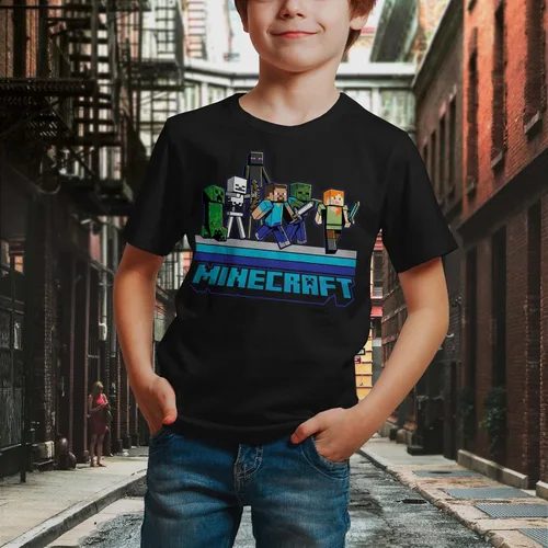 Vista 3 de Minecraft - Camisetas temáticas para niños