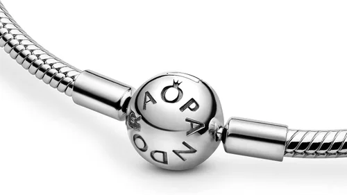 Vista 4 de PANDORA Jewelry Moments - Collar de plata de ley con cadena de serpiente Metal