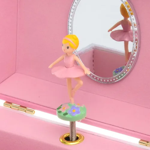 Vista 7 de Jewelkeeper Caja de música y juego de joyas de bailarina para niñas pequeñas, 3 regalos de bailarina para niñas, joyero musical de bailarina