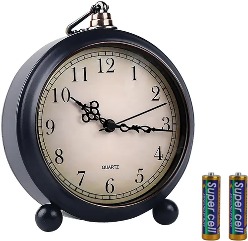 Vista 16 de pxy Lindo y seguro reloj despertador para niños alimentado por batería (batería incluida), reloj despertador analógico súper silencioso analógico