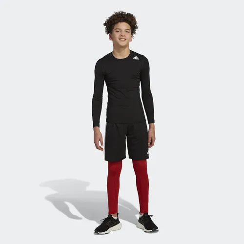 Vista 3 de adidas Pantalones cortos clásicos de 3 rayas para niño, Negro