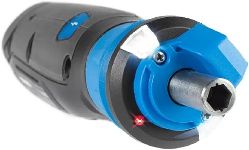 Vista 5 de HAMMERHEAD Destornillador recargable de litio de 4 V con sensor de circuito patentado y kit de 9 puntas con innovador agarre de broca