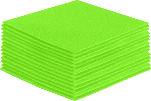 Vista 82 de FabricLA Hojas de fieltro acrílico para manualidades, cuadrados de fieltro precortados suaves de 4 x 4 pulgadas (3.9 in x 3.9 in), utiliza hojas