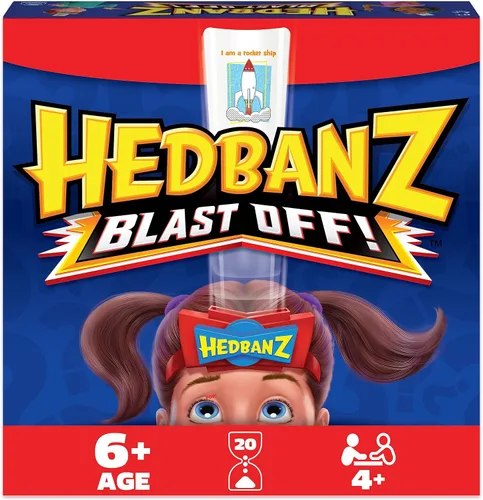 Vista 11 de Spin Master Games, Hedbanz Edición 2023 con nuevas cartas, juego de mesa de adivinanzas de imágenes, para familia y niños, 2-6 jugadores